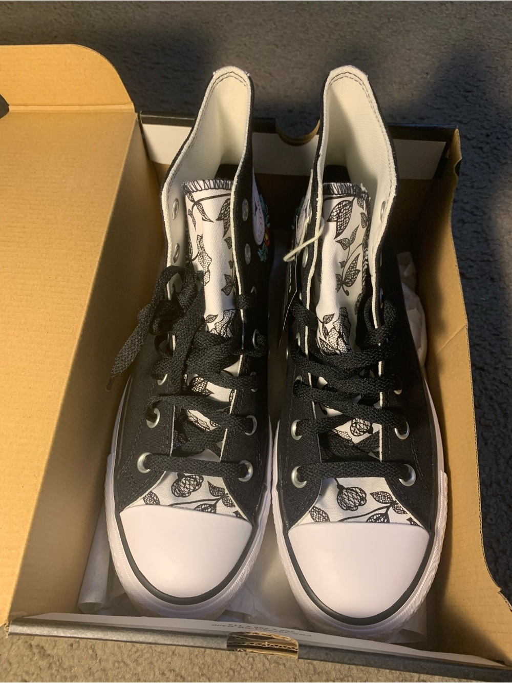 Converse Chuck Taylor All Star Move Platform High Tops – Floral Embroidered
